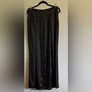 Acrobat Wide Leg Black Silk Pants Size Medium